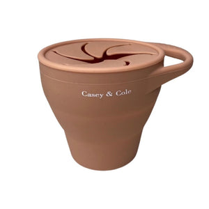 Blush Collapsible Silicone Snack Cup