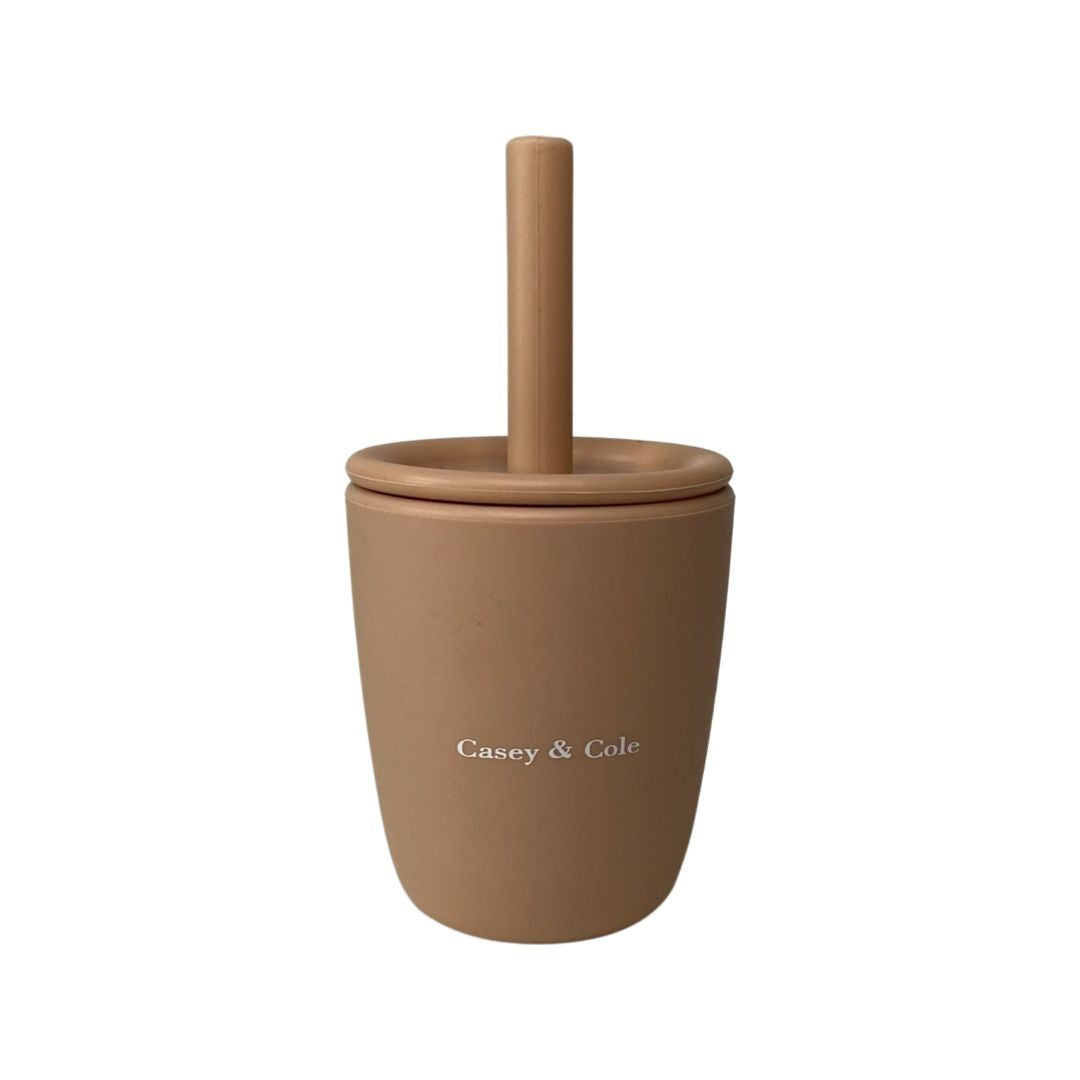 Nude 2-in-1 Silicone Cup & Straw