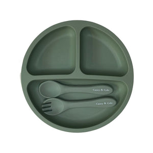 Divided Suction Plate & Cutlery