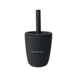Load image into Gallery viewer, Slate 2-in-1 Silicone Cup &amp; Straw
